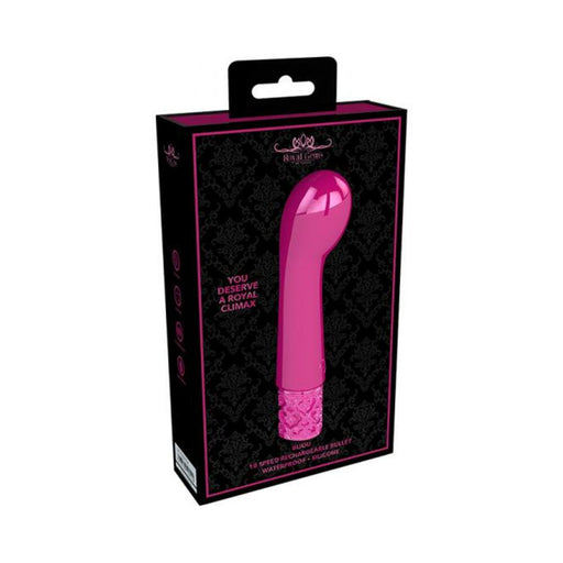 Royal Gems - Bijou - Silicone Rechargeable Bullet - Pink | cutebutkinky.com