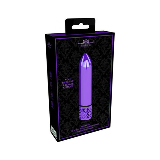 Royal Gems - Glamour - Abs Rechargeable Bullet - Purple | cutebutkinky.com