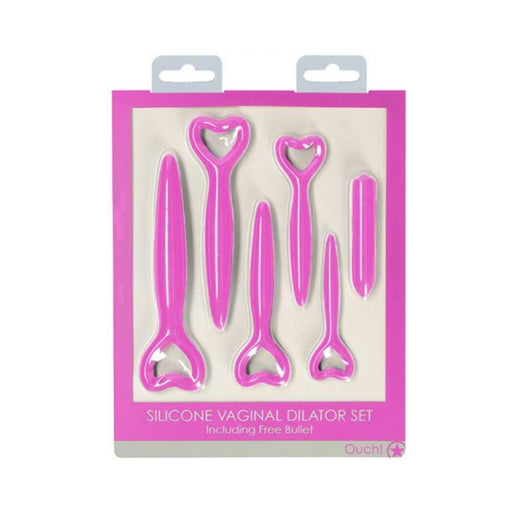 Ouch Silicone Vaginal Dilator Set - Pink | cutebutkinky.com