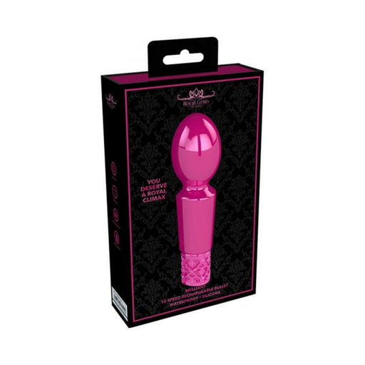 Royal Gems - Brilliant - Silicone Rechargeable Bullet - Pink | cutebutkinky.com