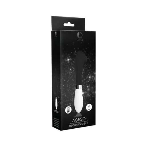 Luna Aceso Rechargeable Vibrator - Black | cutebutkinky.com