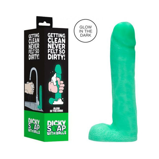 Dicky Soap With Balls - Glow In The Dark | cutebutkinky.com