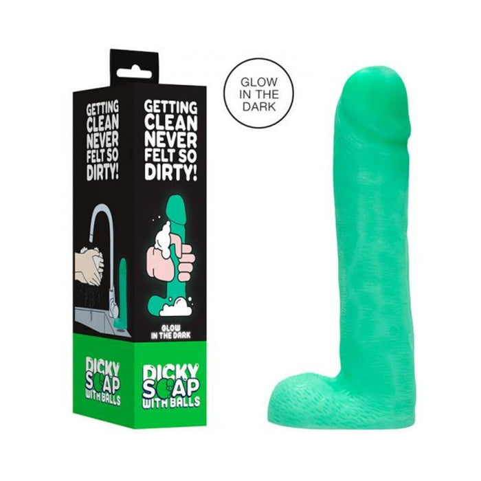 Dicky Soap With Balls - Glow In The Dark | cutebutkinky.com