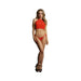 Shots Le Desir Festive Rhinestone Top And Thong Os Red | cutebutkinky.com