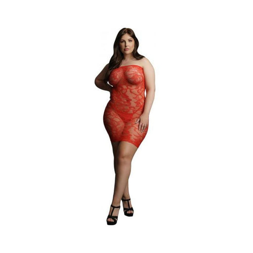 Shots Le Desir Star Rhinestone Dress Osx Red | cutebutkinky.com