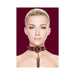 Ouch Halo Collar With Leash Burgundy | cutebutkinky.com