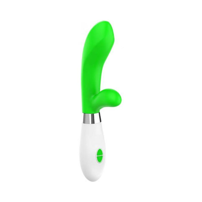 Luna Neon Achilles Ultra-soft Silicone Dual Stimulator Green | cutebutkinky.com