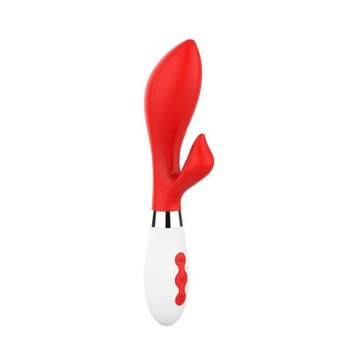 Luna Neon Achelois Ultra-soft Silicone Dual Stimulator Red | cutebutkinky.com