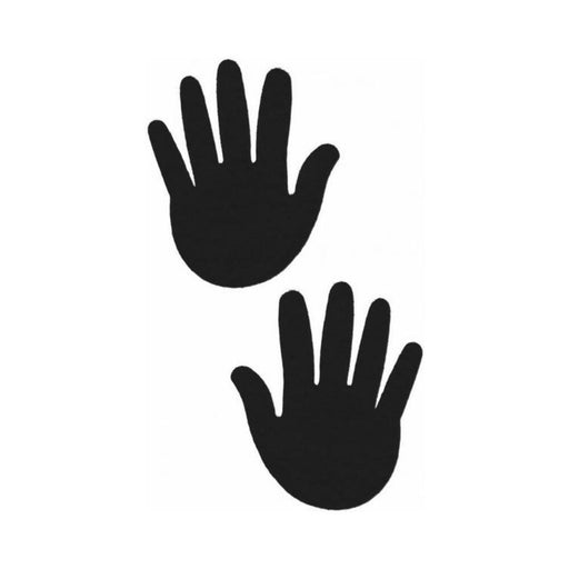 Hands Black Pasties O/S | cutebutkinky.com