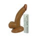 Latin American Mini Whoppers 5 inches Vibrating Dong, Balls Brown | cutebutkinky.com