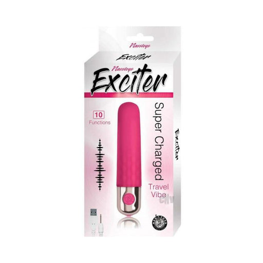 Exciter Travel Vibe Rechargeable Silicone Pink | cutebutkinky.com