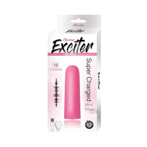 Exciter Mini Vibe Rechargeable Silicone Pink | cutebutkinky.com