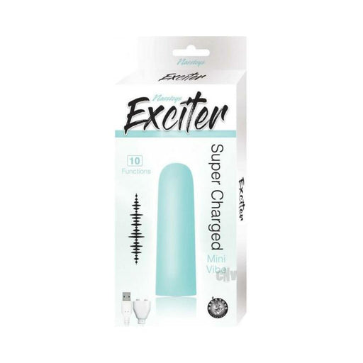 Exciter Mini Vibe Rechargeable Silicone Aqua | cutebutkinky.com