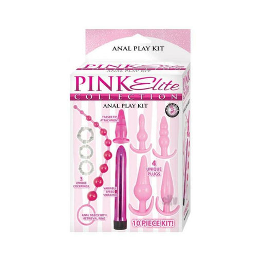 Pink Elite Collection Anal Play Kit Pink | cutebutkinky.com