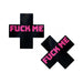 Pastease Liquid Black Cross Pink F*ck Me Pasties | cutebutkinky.com