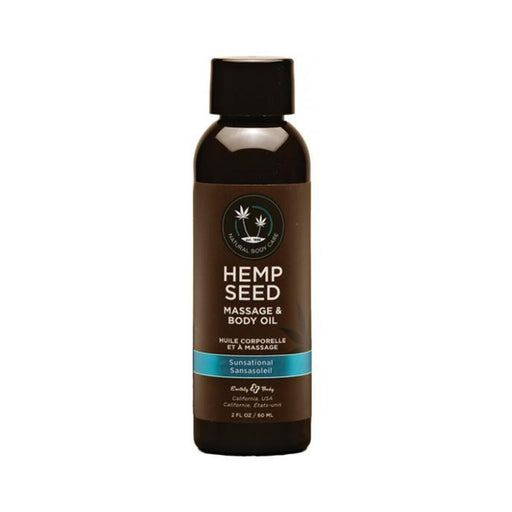 Eb Hemp Massage Oil Sunsational 2 Oz. | cutebutkinky.com