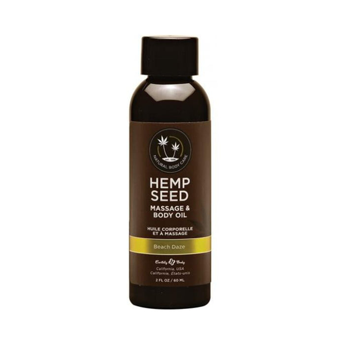 Eb Hemp Massage Oil Beach Daze 2 Oz. | cutebutkinky.com
