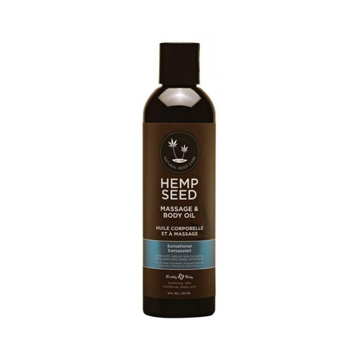 Eb Hemp Massage Oil Sunsational 8 Oz. | cutebutkinky.com
