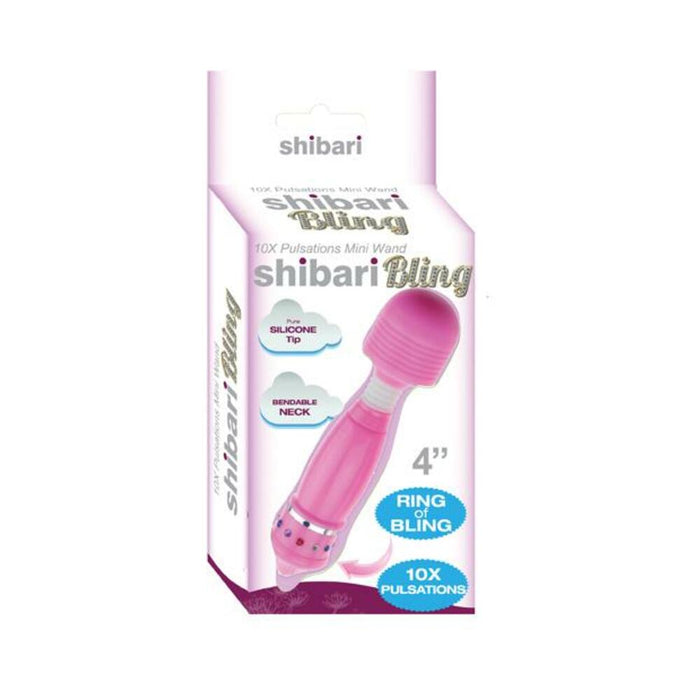 Hello Sexy Bling Mini Wand Rechargeable 10x Pink | cutebutkinky.com
