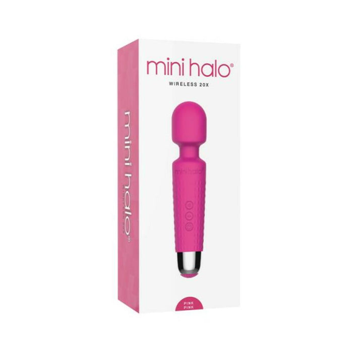 Mini Halo Wireless Wand 20x Silicone Pink Pink | cutebutkinky.com