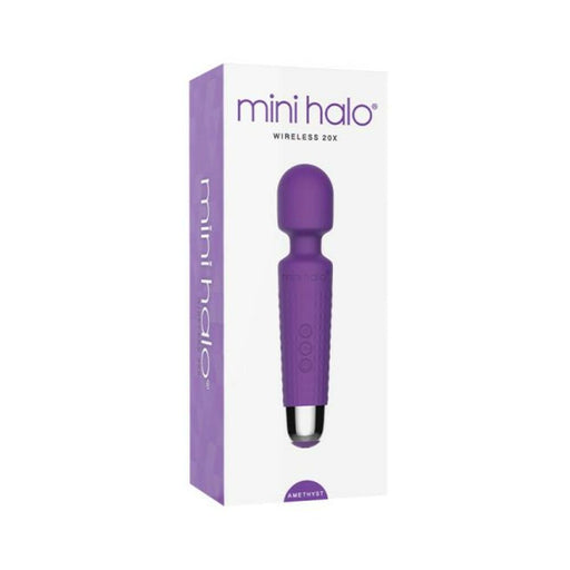 Mini Halo Wireless Wand 20x Silicone Amethyst | cutebutkinky.com