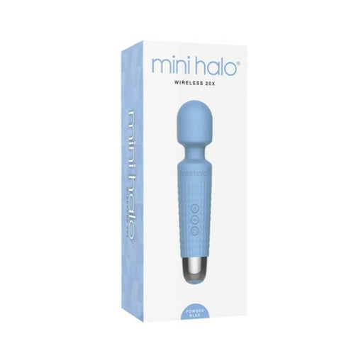 Mini Halo Wireless Wand 20x Silicone Powder Blue | cutebutkinky.com