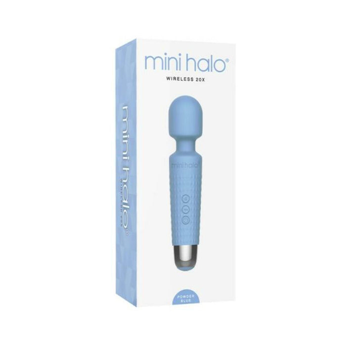 Mini Halo Wireless Wand 20x Silicone Powder Blue | cutebutkinky.com