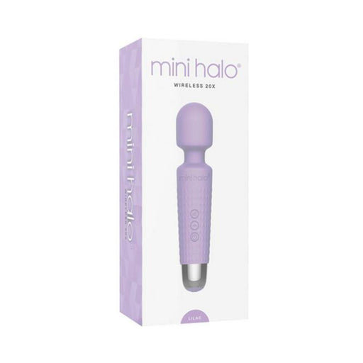 Mini Halo Wireless Wand 20x Silicone Liliac | cutebutkinky.com