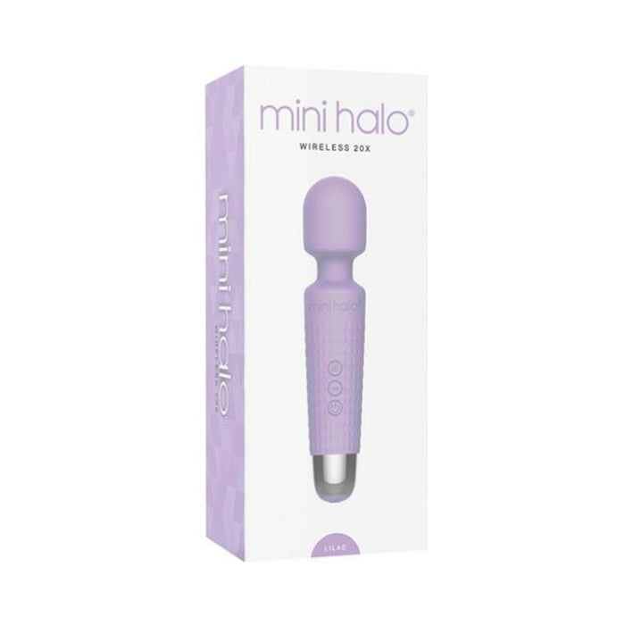 Mini Halo Wireless Wand 20x Silicone Liliac | cutebutkinky.com
