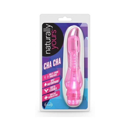 Naturally Yours - Cha Cha Vibrator - Pink | cutebutkinky.com