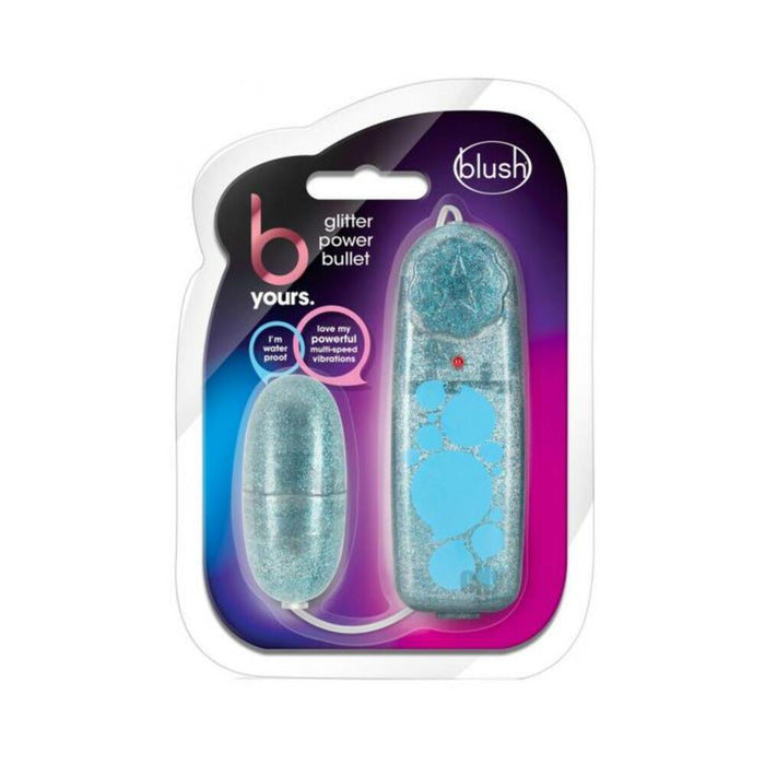 B Yours - Glitter Power Bullet - Blue | cutebutkinky.com