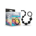 Anal Adventures Platinum - Silicone 10 Anal Beads - Black | cutebutkinky.com