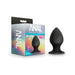 Anal Adventures Platinum - Silicone Anal Stout Plug - Large - Black | cutebutkinky.com