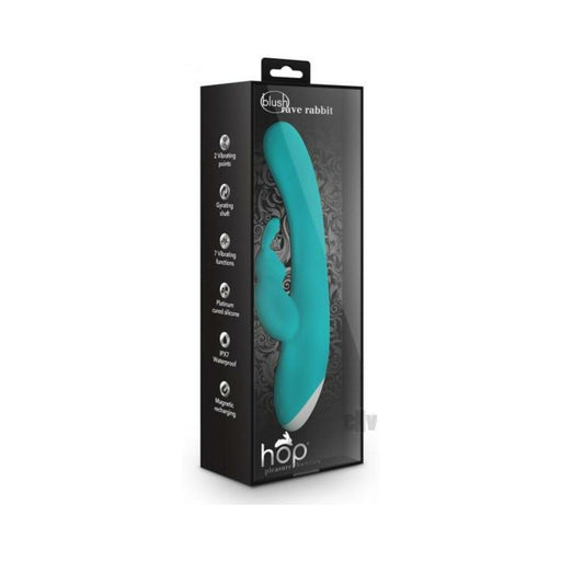 Hop - Rave Rabbit Plus Dual Stimulator - Aquamarine | cutebutkinky.com