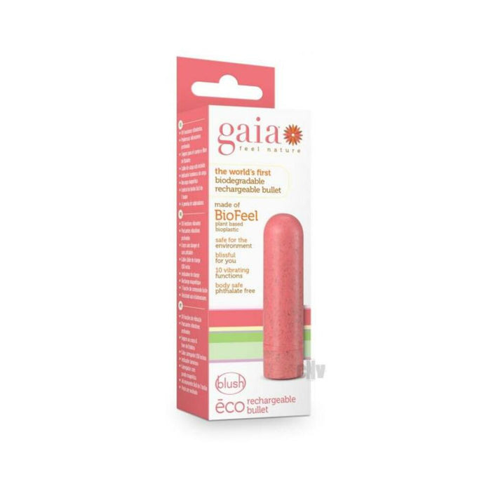 Gaia - Eco Rechargeable Bullet - Coral | cutebutkinky.com