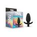 Anal Adventures Platinum- Silicone Saddle Plug- Black | cutebutkinky.com