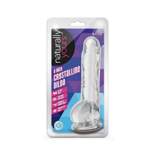 Naturally Yours Crystalline Dildo 8 In. Diamond | cutebutkinky.com