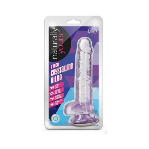 Naturally Yours Crystalline Dildo 7 In. Amethyst | cutebutkinky.com