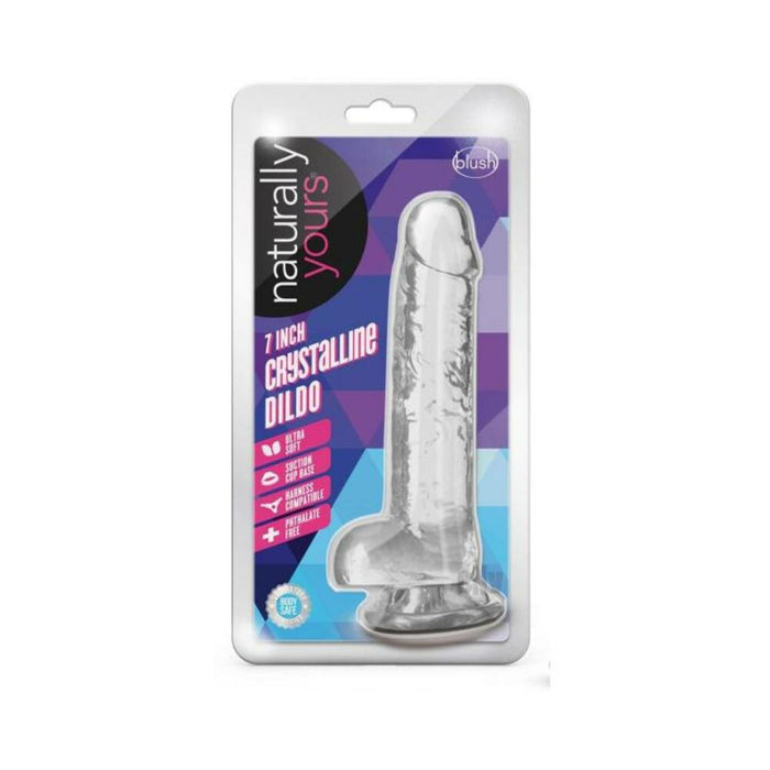 Naturally Yours Crystalline Dildo 7 In. Diamond | cutebutkinky.com