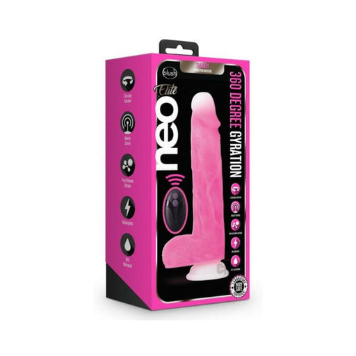 Neo Elite - Roxy - 8-inch Gyrating Dildo - Pink | cutebutkinky.com