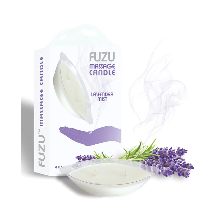 Fuzu Massage Candle Lavender Mist White 4 oz.