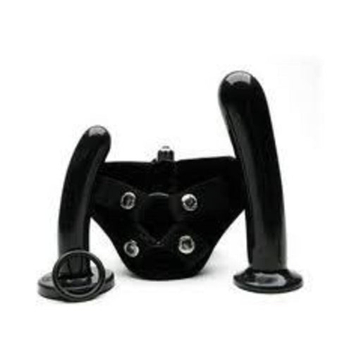 Tantus Bend Over Intermediate Harness Kit - Black | cutebutkinky.com