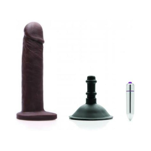 Tantus Alan Vibrating O2 Kit - Mocha | cutebutkinky.com