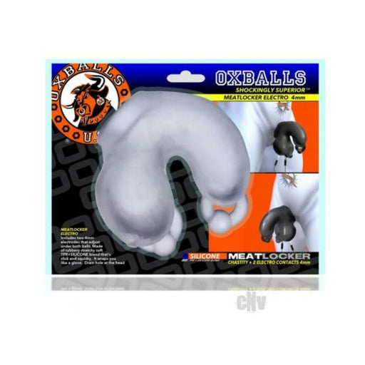 Oxballs Meatlocker Electro Chastity 4 Mm Clear Ice | cutebutkinky.com