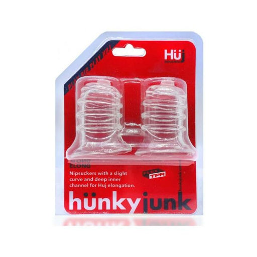 Hunkyjunk Elong Wide-base Nipsucker Clear | cutebutkinky.com