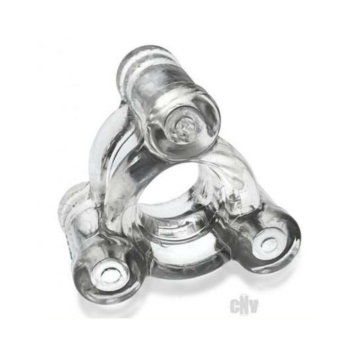 Oxballs Heavy Squeeze Weighted Squeeze Ballstretcher With 3 Stainless Steel Weights Clear | cutebutkinky.com
