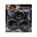 Oxballs Fat Willy 3-pack Jumbo Cockrings Flextpr Black | cutebutkinky.com
