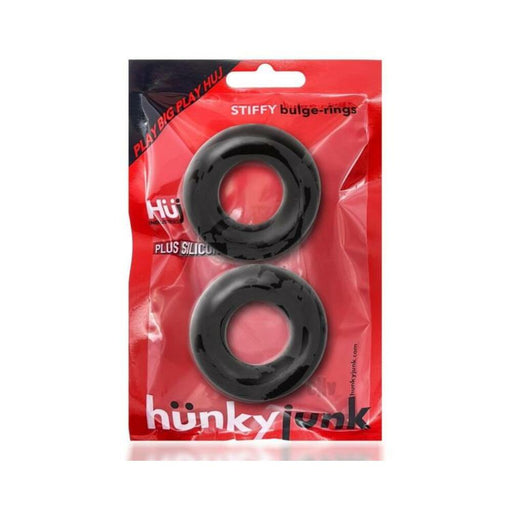 Oxballs Stiffy 2-pack Bulge Cockrings Silicone Tpr Tar Ice | cutebutkinky.com