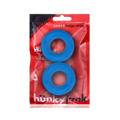 Oxballs Stiffy 2-pack Bulge Cockrings Silicone Tpr Teal Ice | cutebutkinky.com