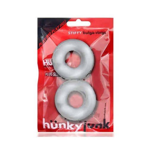Oxballs Stiffy 2-pack Bulge Cockrings Silicone Tpr Clear Ice | cutebutkinky.com